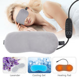 Heated Eye Mask for Sleeping USB Reduce Dark Circle Hot Cool Mask Warm Steam Eye Mask Electric Temperature Heating Eye Care