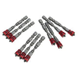 10Pcs 65mm PH2 Magnetic Phillips Screwdriver Bit Set with 2 in 1 Digital Meter Inclinometer Spirit Level Angle Ruler
