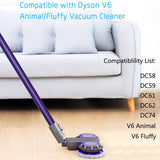 Electric Floor Head for Dyson V6 Animal V6 Fluffy DC58 DC59 DC61 DC62 DC74 Vacuum Cleaner Parts Wet Dry Mopping Head