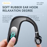 Bluetooth-compatible Headset With Charging Bin True Stereo Hanging Type Business Model Battery Display Long Standby Headphones