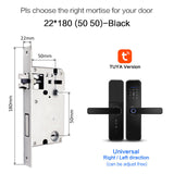Cerradura intelige X5 Waterproof Tuya Biometric Fingerprint Security Intelligent Smart WiFi APP Password Electronic Door Lock