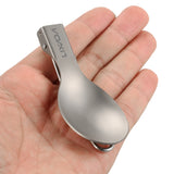 New Lightweight Titanium Flatware Set Folding Spork Spoon Water Cup Mug Tableware Outdoor Cookware Dinner for Travel Camping