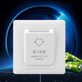 2 Set Card Hotel House Guest Room Wall Reader Switch Energy Saving Insert Key-30A &amp; 40A