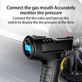 Car Electrical Tire Inflator Wireless Portable Compressor Digital Car Tyre Pump 120W Rechargeable Air Pump For Car Bicycle