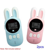 2PCS Children's Walkie Talkie Kids Mini Toys Handheld Transceiver 3KM Range UHF Radio Lanyard Interphone Talkie Walkie Baby Gift
