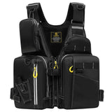 JARUSITE Fishing Life Jacket Multiple Pockets Floatation Vest Adults Buoyancy Waistcoat Fishing Wear Male Chest Pack Fishing