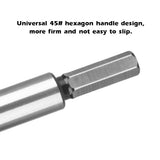 35mm Diameter 3-Blade 4T Drilling Bit Holes 45# Steel Handle Hand /Lithium/Table Drill Accessory