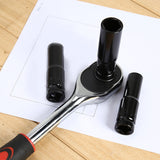 1/2Inch Drive Hex Impact Electric Wrench Socket Set Metric Sizes 10PCS 10-24mm Carbon Steel Deep Socket with Hard Storage Box
