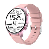 ECG Aluminium Alloy Smart Watch Men Full Round Full Touch Screen IP68 Waterproof Heart Rate Women Smartwatch For Xiaomi GTS DK18