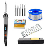 80W 110V/220V Digital Display Soldering Iron Gun Electric Kit Digital Welding Solder Wire Tip Station Soldering iron Set