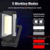 Work Light A Type Folding LED Work Auto Repair Light USB Rechargeable Repair Light Multifunction COB Glare Flashlight Waterproof
