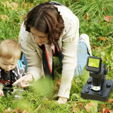 APEXEL 2 Million Pixels 1080P Digital Detachable Microscope 2-inch Display 20-100X Magnify 3 LED Lights 2-level Brightness