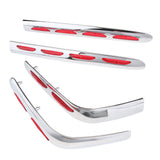 Motorcycle Saddlebag Molding with Red Lens for Honda Goldwing GL1800 (2001-2012)
