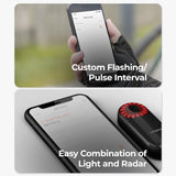 Cycling Rear View R adar with Smart Bike Rear Light Taillight Brake Sensor Light with 140M Detection Distance  Bike Lamp 2023