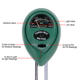 Soil pH Tester, 3/4 in 1 PH Light Moisture Acidity Tester Soil Tester Moisture Meter Plant Soil Tester Kit for Flowers