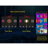 Thermal Imaging Camera for Android USB-C Compact Lightweight Thermal Cameras Resolution Thermal Imager for Smart Phones