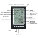 RF 433MHz Wireless Indoor Outdoor Weather Forecast Station Digital LCD Thermometer Hygrometer Temperature/Humidity/Wind Speed