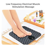 Electric Foot Massage Pad Foldable Foot Massager 10 Modes 20 Levels Intensity LCD Screen USB Charge for Feet Leg Pain Relieving