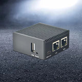 NanoPi R2S Open Source Mini Router with Dual Ethernet Ports 1GB RK3328 for Smart Home Gateway Bundle Metal Case M3GD