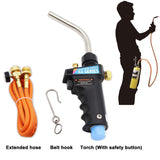 For Mapp Gas Brazing Torch Trigger-Start Torch Self Ignition Trigger 1.5M Hose for All Soldering