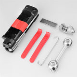 14 In 1 Bike Repair Tool Multifunctional Foldable Portable Bicycle Repair Multitool For Road Mountain Bikes Cycling Accessories