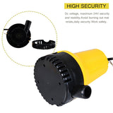 Bilge Pump, 12V  Micro-  Dc Immersible Submersible Agricultural Irrigation Portable Electric Water Removal Pump