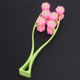 Easy Use Portable Flower Shape Elastic Facial Massager Roller Anti Wrinkle Face-Lift Slimming Face Beauty Tool