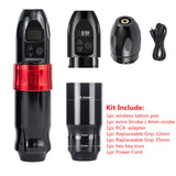 One Wireless Battery LED Display With No-Brush Coreless Motor Tattoo Pen Machine Gun For Permanent Makeup Supply