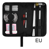 21pcs/set Polished Agate Adjuster Stick Jewelry Practical Large Finger Ring Sizer Measuring Tool Bracelet Wide Band Mandrel