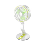 Solar/USB Desk Adjustable Folding Fan With LED Light Charging Multifunction Mini Portable Solar Panel Desktop Emergency Lamp