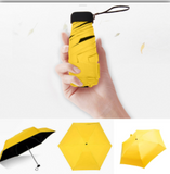 Umbrella Sun Rain Women Flat Lightweight Umbrella Parasol Folding Sun Umbrella Mini Umbrella Small Size Easily Store Parasol