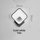 Hot selling led wall lamp indoor black and white wall lamp simple art mural indoor home decoration modern bedside wall lamp