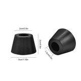8 Pcs 30x20mm Rubber Feet Anti-vibration Base Pad Stand with Screws for HiFi Speaker Guitar Amplifier Car Subwoofer