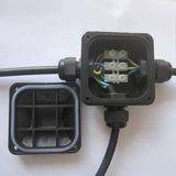 Box Waterproof IP68 External Electrical Junction Box 3 Way Cable Connector Outdoor for 5.5mm-10.2mm (Pack of 8)