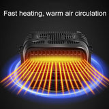 4 IN 1 Car Heater Electric Cooling Heating Fan Portable Electric Dryer Windshield Defogging Demister Defroster 12V/24V 120W