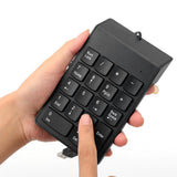Small-size USB Wired Numeric Keypad Numpad 18 Keys Digital Keyboard for Accounting Teller Laptop Notebook Tablets