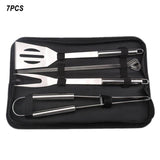 Stainless Steel BBQ Tools Set 3/5/7/9/16/18/20Pcs Barbecue Grilling Utensil for Outdoor Camping Cooking Tools Kit BBQ Utensils