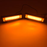COB LED Emergency lights Car front Grille Strobe warning Light Head LED Mini flashing Lightbar for Fire truck Police 12~24V