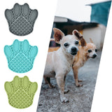 Pet Dog Feeding Slow Food Bowl Claw-shaped Dispensing Mat Feed Plate Silicone Dog Lick Pad Safe No-Toxic Training Plate