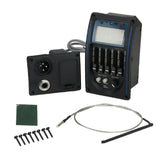 5-Band LCD Prener LC5 Acoustic Guitar Ceramic Pickup Preamp EQ LCD Tuner Piezo Equalizer Chromatic Mode 7B/6E/5A/4D/3G/2B/1E