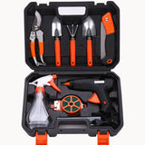 New 10 Piece Set Gardening Potting Tools Carbon Steel Handle Shovel Rake Shovel  Bonsai Tools  Gift Box Garden Tool Set