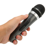 6.5mm Plug Wired Microphone Noise Isolating Cardioid Dynamic Handheld Mic Singing Microphone for Speaker Amplifier Mixer