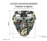 Skull Motorcycle Face Mask Goggles Outdoor Ski Glasses Halloween Mask Motorcycle Cycling Shooting Hunting Mask Sunglasses Snow