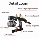 High quality New fish shooting set fish art fish squid standard precision outdoor stainless steel slingshot Hunting supplies