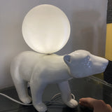 Living Room Home Decor Polar Bear Table Lamp Bedroom Bedside Lamps Dormitory Study Led Desk Lamp Desktop Decoration Reading Lamp