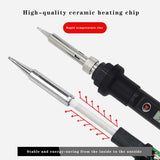 Thermostat intelligent LCD display electric soldering iron 60W  repair soldering iron tip multimeter Welding gun set