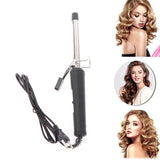 Women Fashion Manual Rotating Ceramic Barrel Curl Iron Hair Curler Styling Tool Suit For Dry Hair