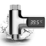 Shower Bath Faucet Water Thermometer With LED Screen 360° Rotating Bathroom Bath Water Thermometer Celsius Shower Thermometer