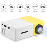 Yg300 Mini Home Projector Support 3D High Definiton 1080P Handheld Mini Portable Usb Projector International Edition