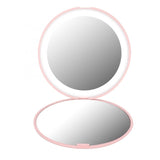 Mini Portable Lights LED Makeup Mirror 10X Magnify Hand Hold Foldable 12 LEDs Pocket Makeup Mirror Light Beauty Cosmetic Tool